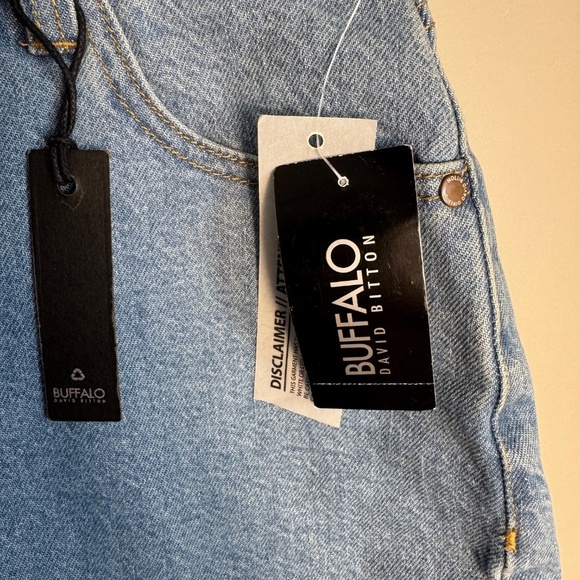 Buffalo David Bitton Women's NEW 30 Frayed LULU Mom‎ Shorts High-Rise Y2K Denim - Picture 4 of 16